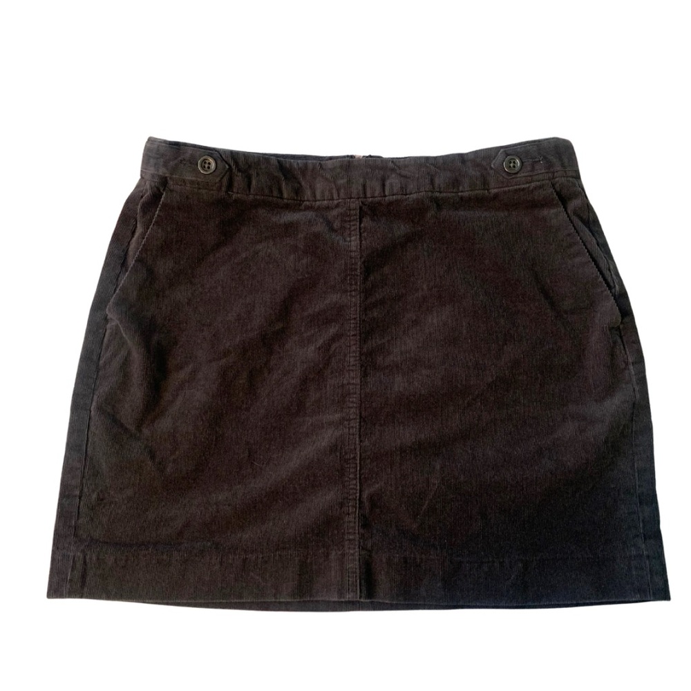 2/$30 Banana Republic Gray Corduroy Short Skirt Mini Preppy Retro Skater Grunge
